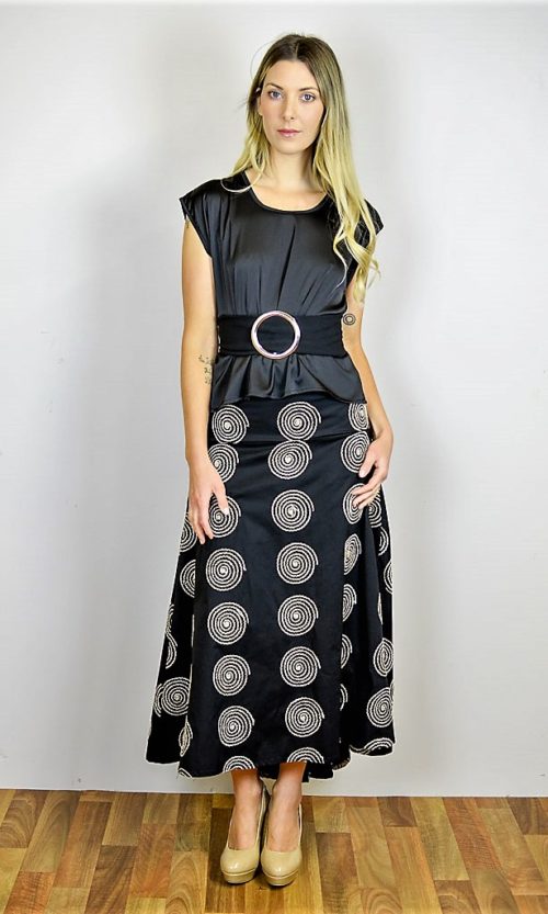 Monoc Skirt - Black Circle