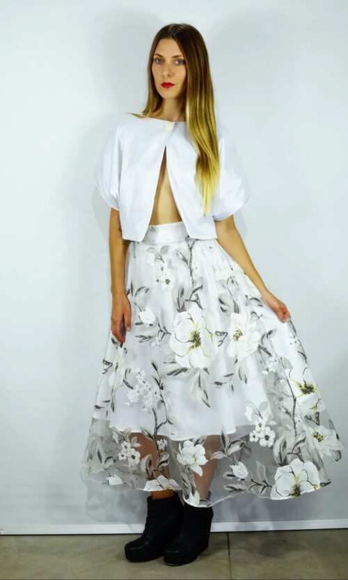 Santo Skirt - White Flower