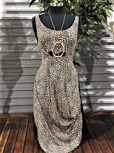 Summer Larch Dress - Black Leopard